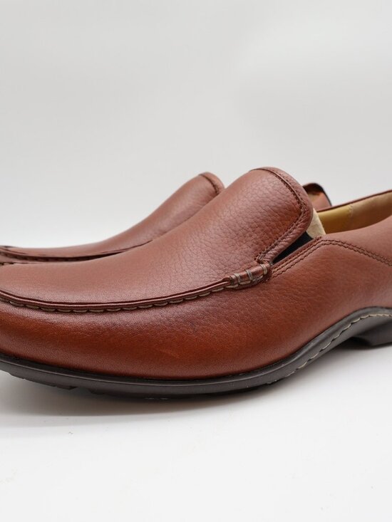 Hush Puppies GT Loafers Mens 10.5 Red Brown Leather Slip On Bounce H12466 main image 8